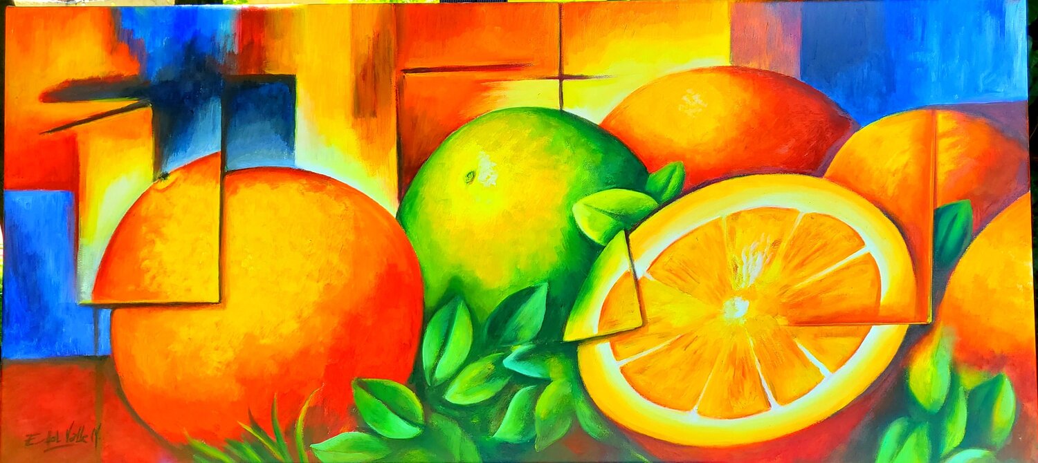 "MIS FRUTAS I" Estela Del Valle Mañez Original painting for sale