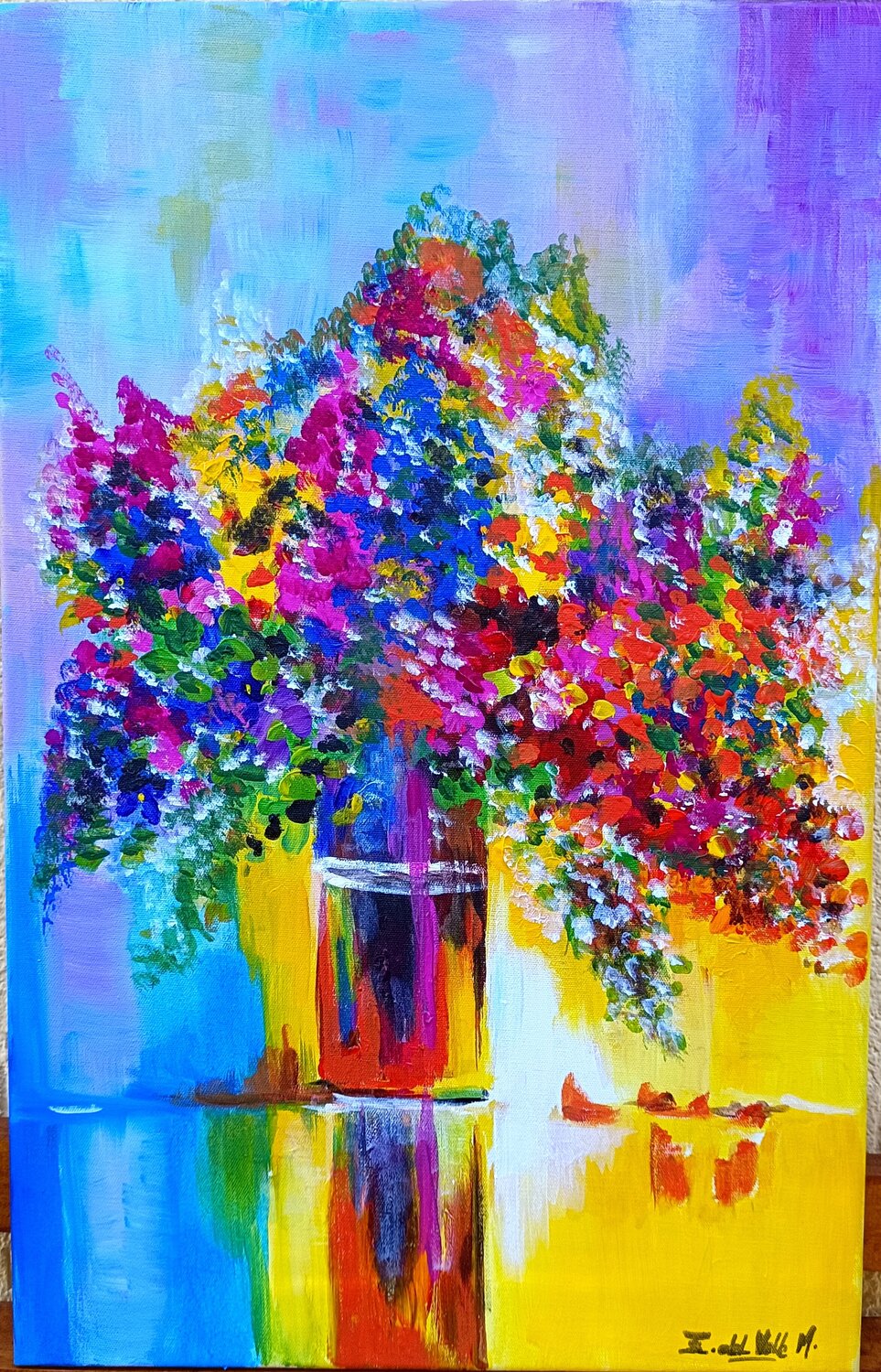 "FLORERO de PRIMAVERA" Estela Del Valle Mañez Original painting for sale