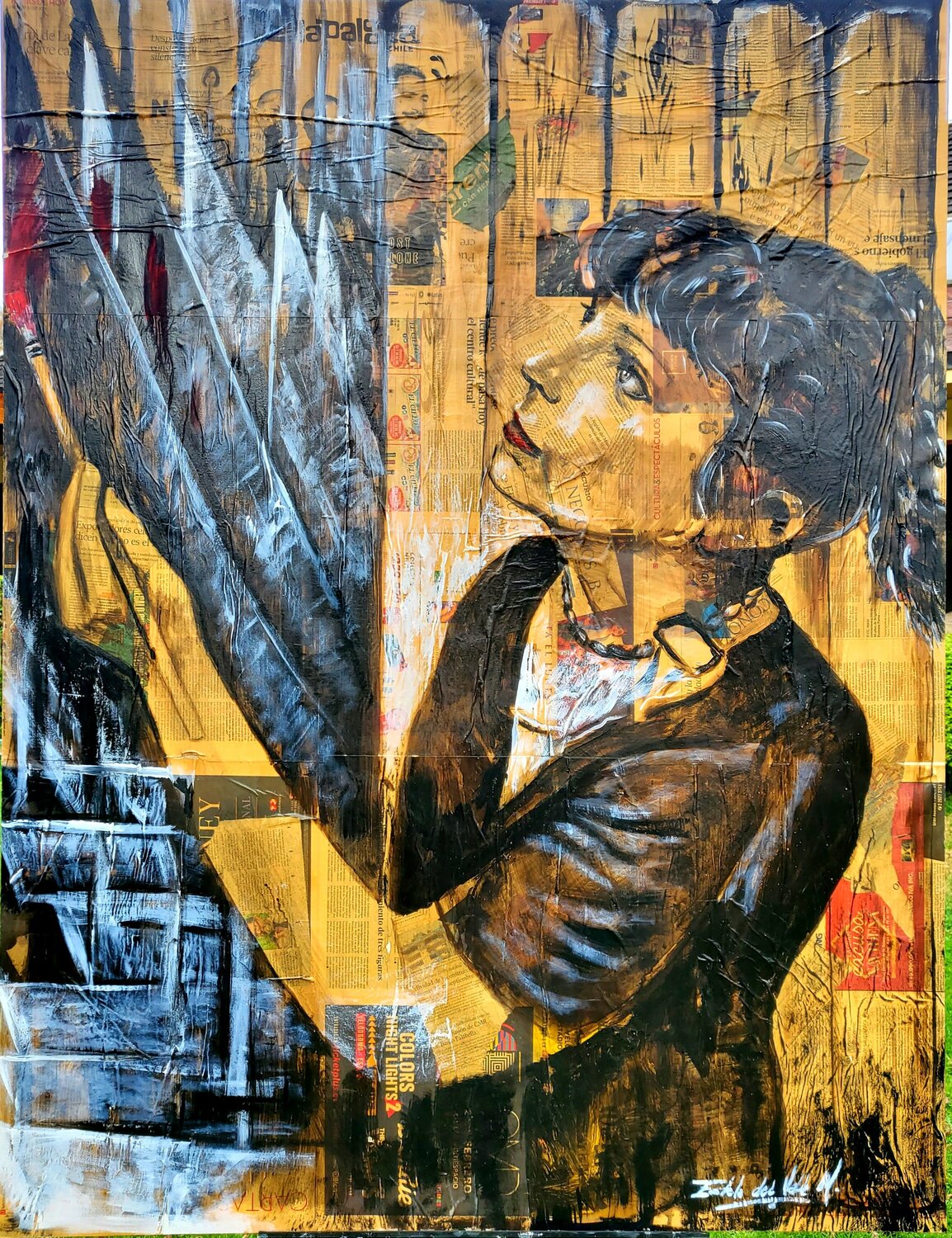 "MI  AUTORRETRATO Estela Del Valle Mañez Original painting for sale