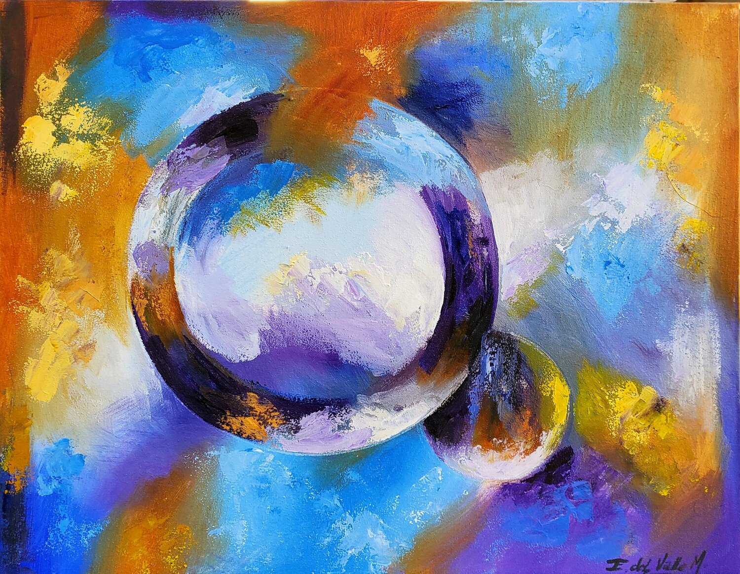 "ABSTRACCION UNIVERSAL" Estela Del Valle Mañez Original painting for sale
