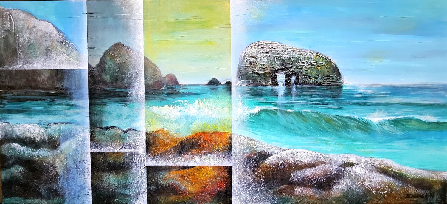 "QUERIDO CONSTITUCION" Estela Del Valle Mañez Original painting for sale