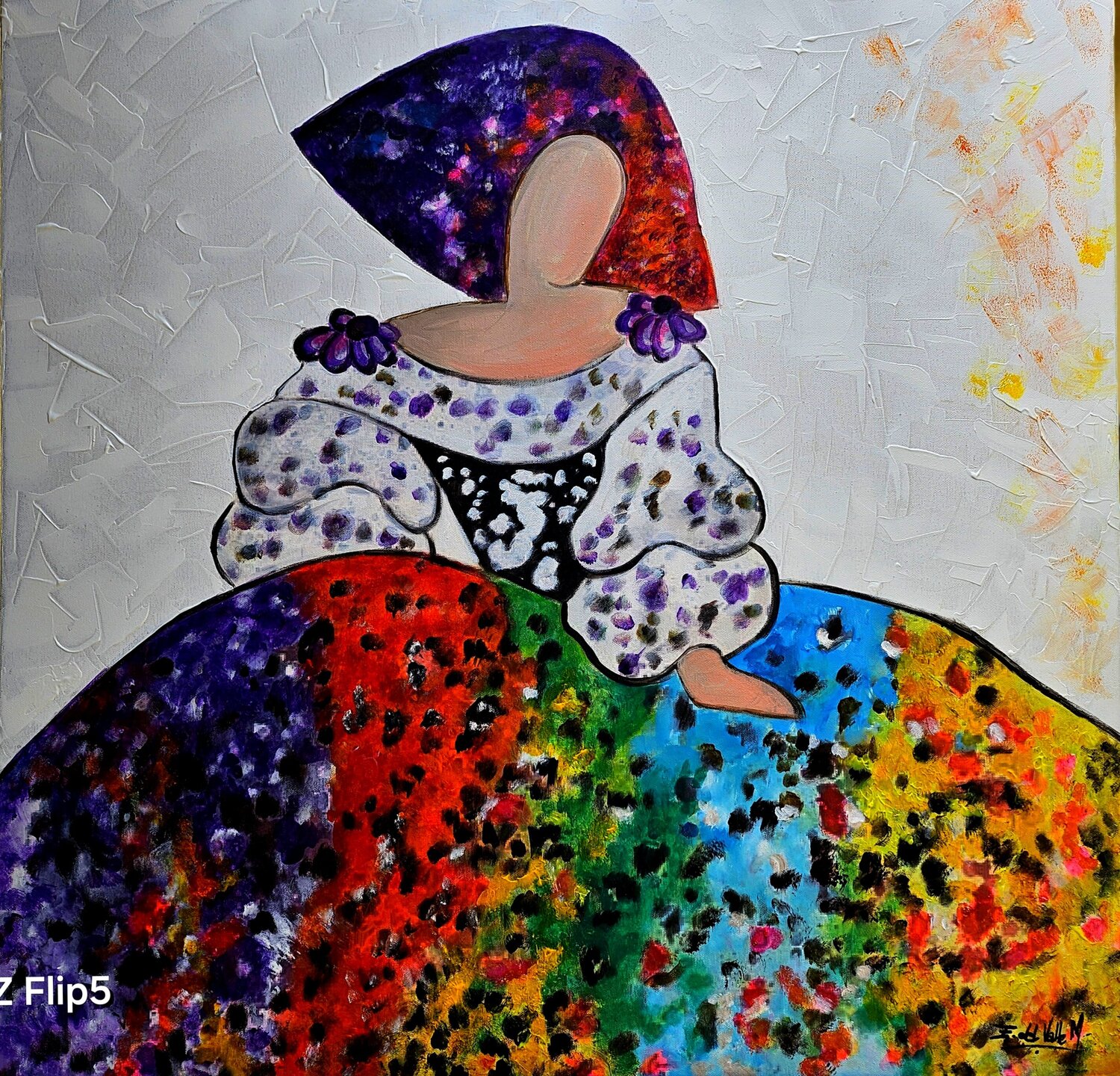 "MI MININA" Estela Del Valle Mañez Original painting for sale