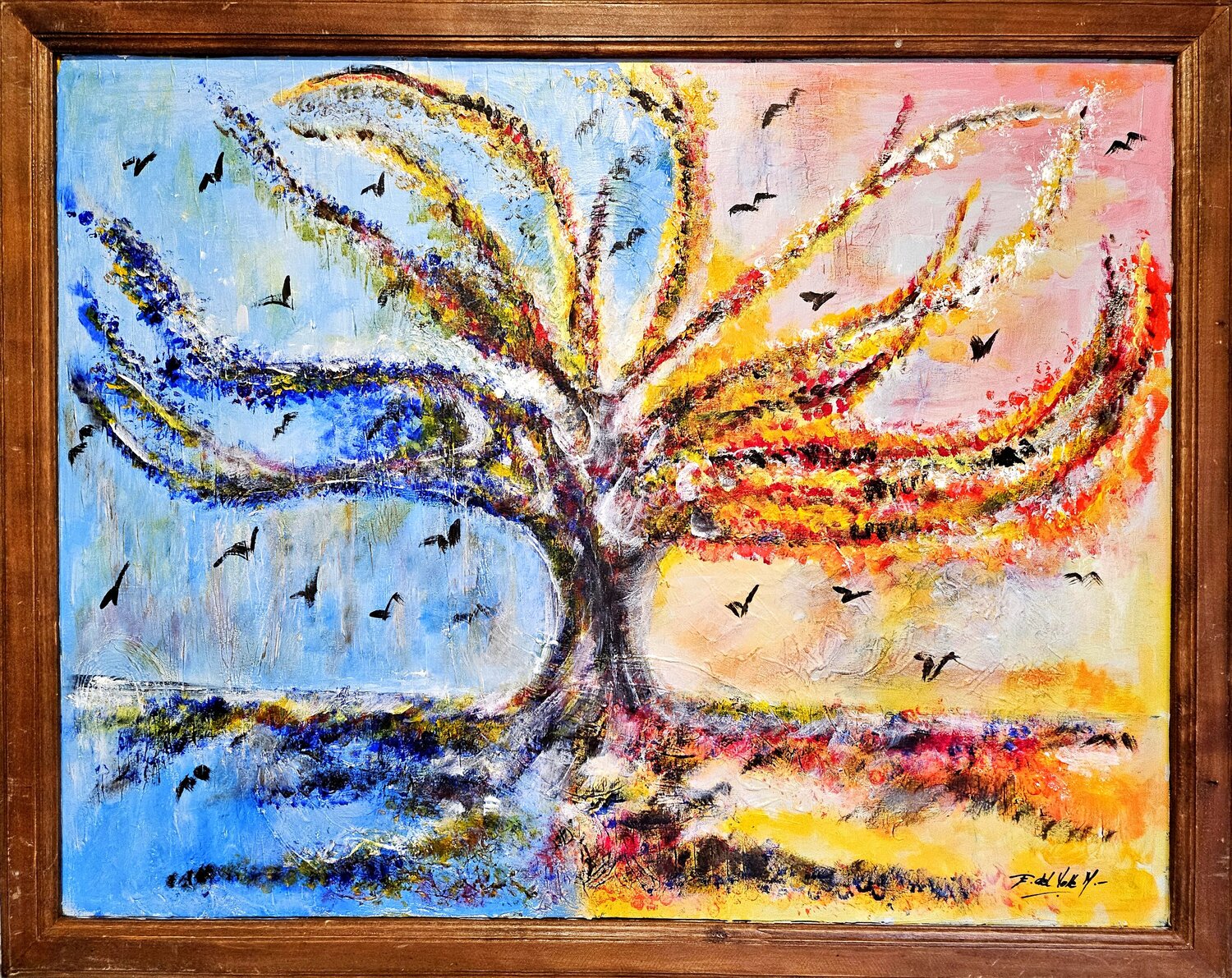 "QUERIDA PRIMAVERA" Estela Del Valle Mañez Original painting for sale