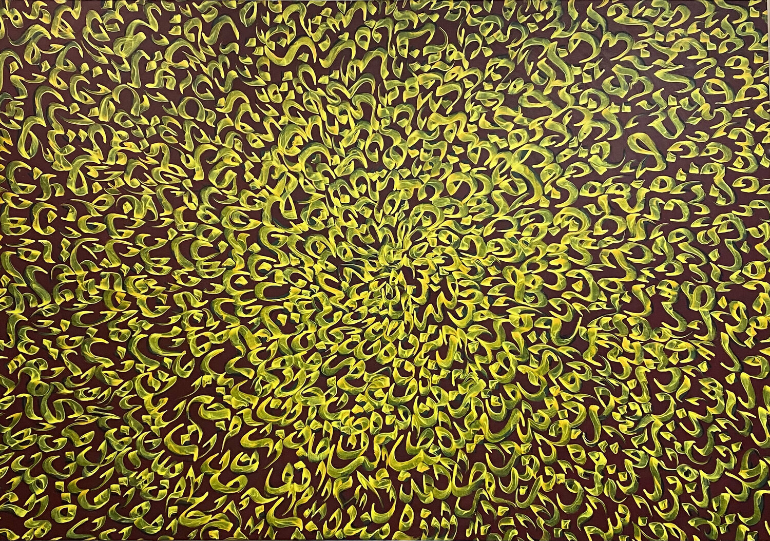Traces_90 " Dance with letters" Farid Izemmour Original painting for sale