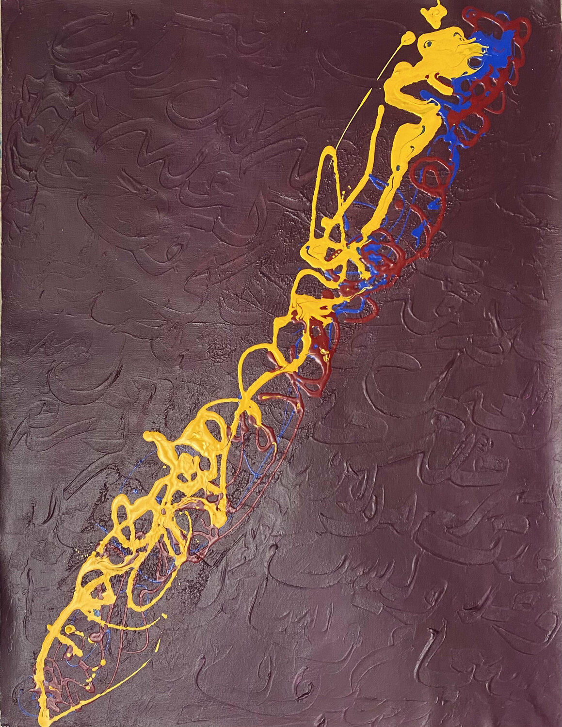 Traces_86 Farid Izemmour Original painting for sale