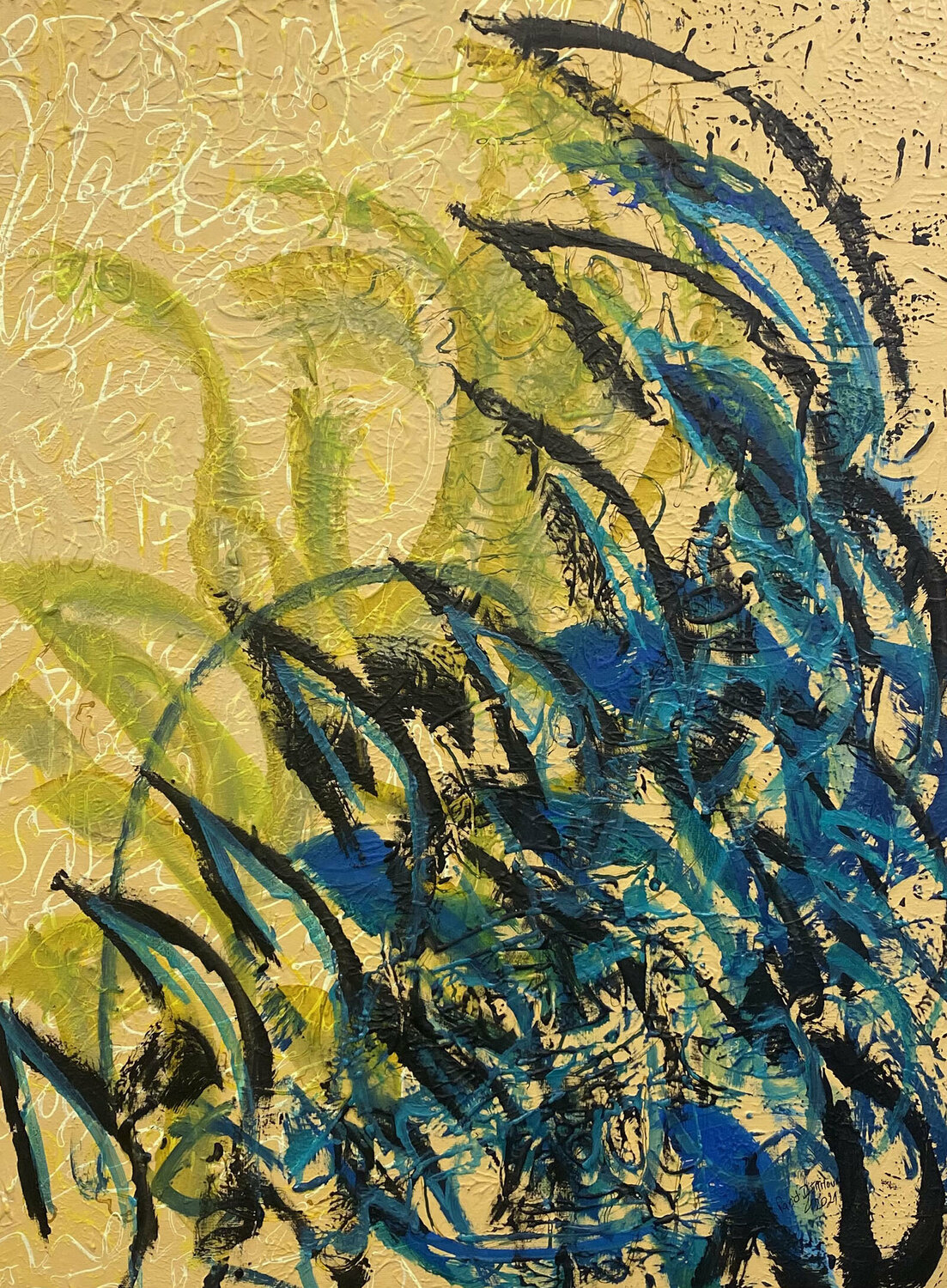 Traces_79 Farid Izemmour Original painting for sale