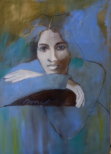 IN ATTESA by Rossana Borzelli, Painting for Sale on Select