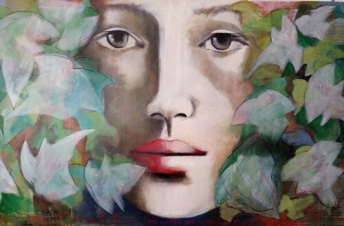 Con l'amore by Rossana Borzelli, Painting for Sale on Select