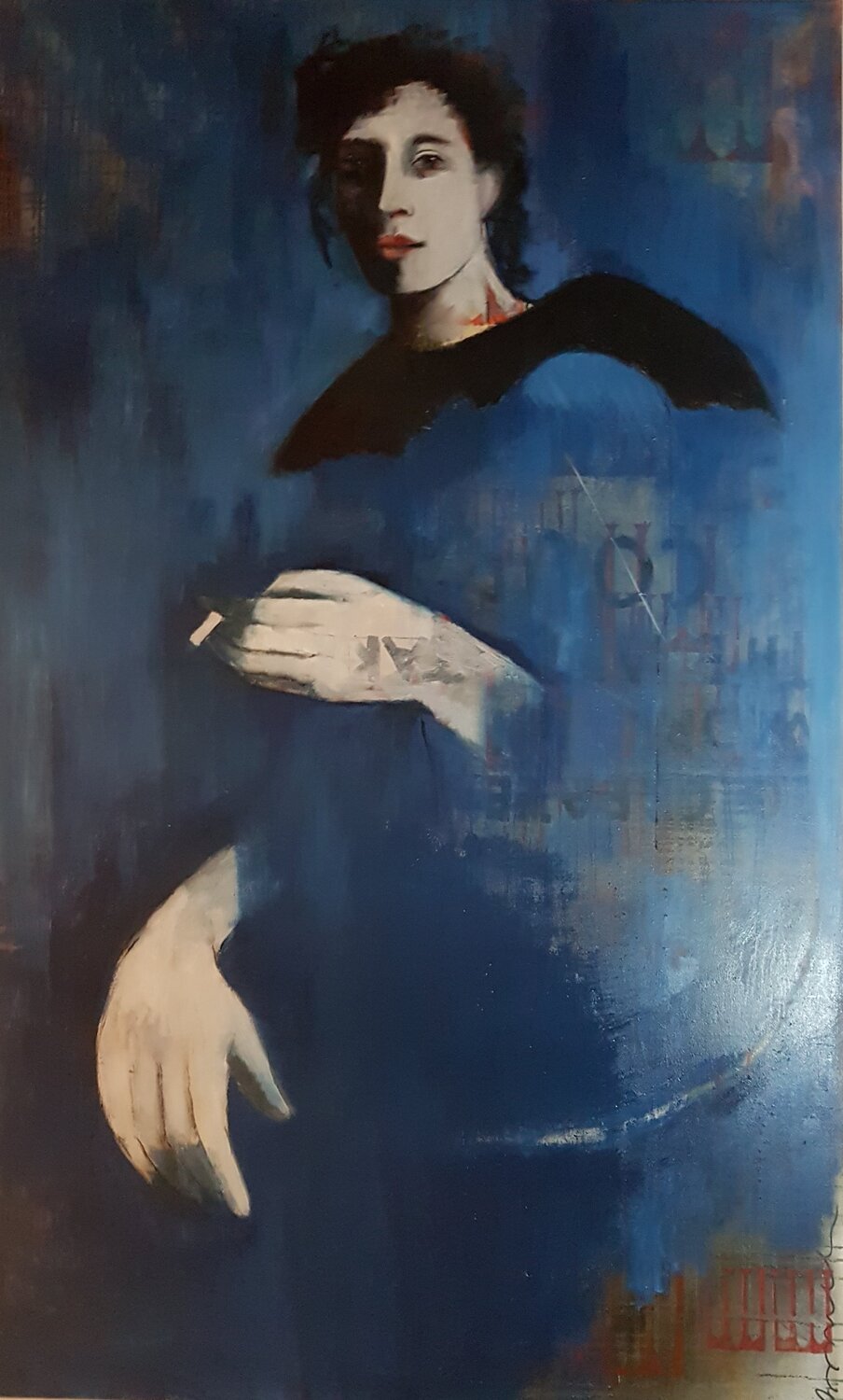 RICOMINCIARE Rossana Borzelli Original painting for sale