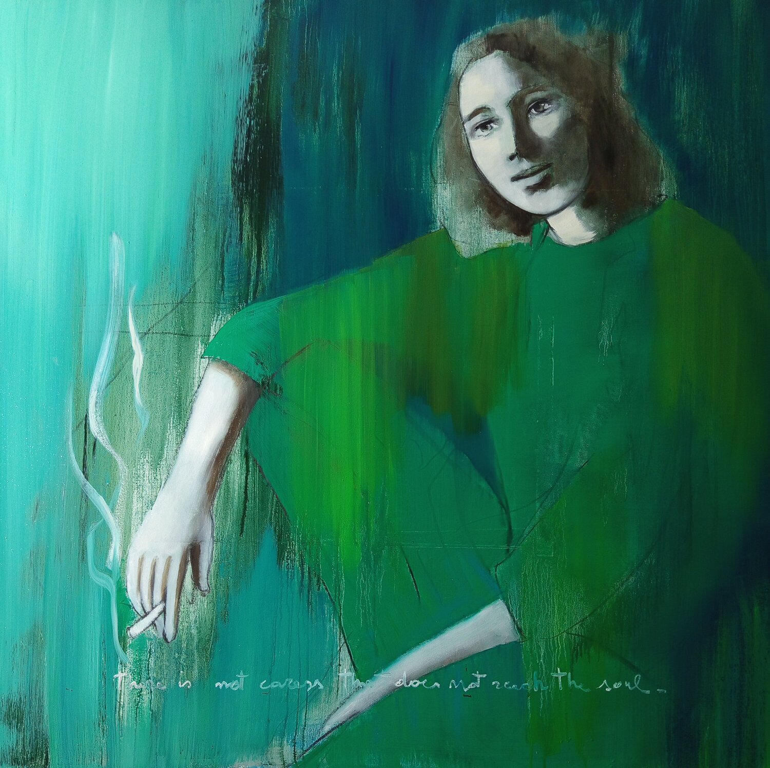 NON C'E' CAREZZA Rossana Borzelli Original painting for sale