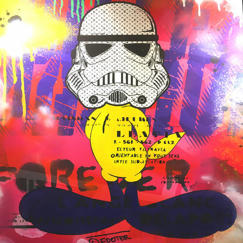 Birdy Storm by Misako Street Art, Painting for Sale on Select