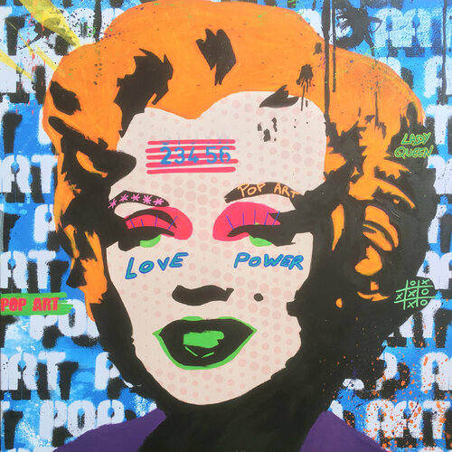 Marilyn Pop 3 by Misako Street Art, Painting for Sale on Select