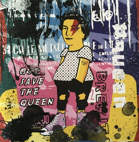 Reine Mère by Misako Street Art, Painting for Sale on Select