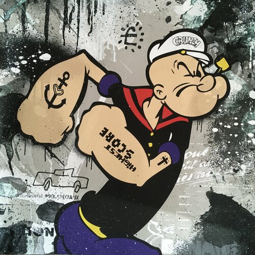 Crunchy Spinash by Misako Street Art, Painting for Sale on Select
