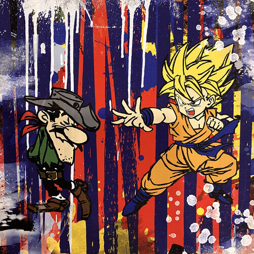 Duo improbable by Misako Street Art, Painting for Sale on Select