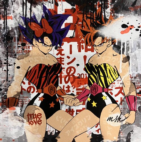 Twins by Misako Street Art, Painting for Sale on Select