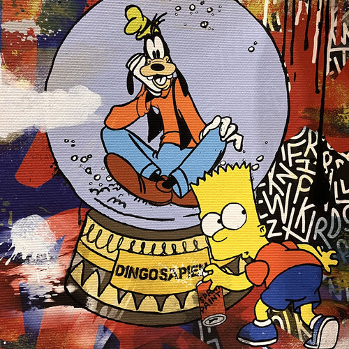 Dingosapien by Misako Street Art, Painting for Sale on Select