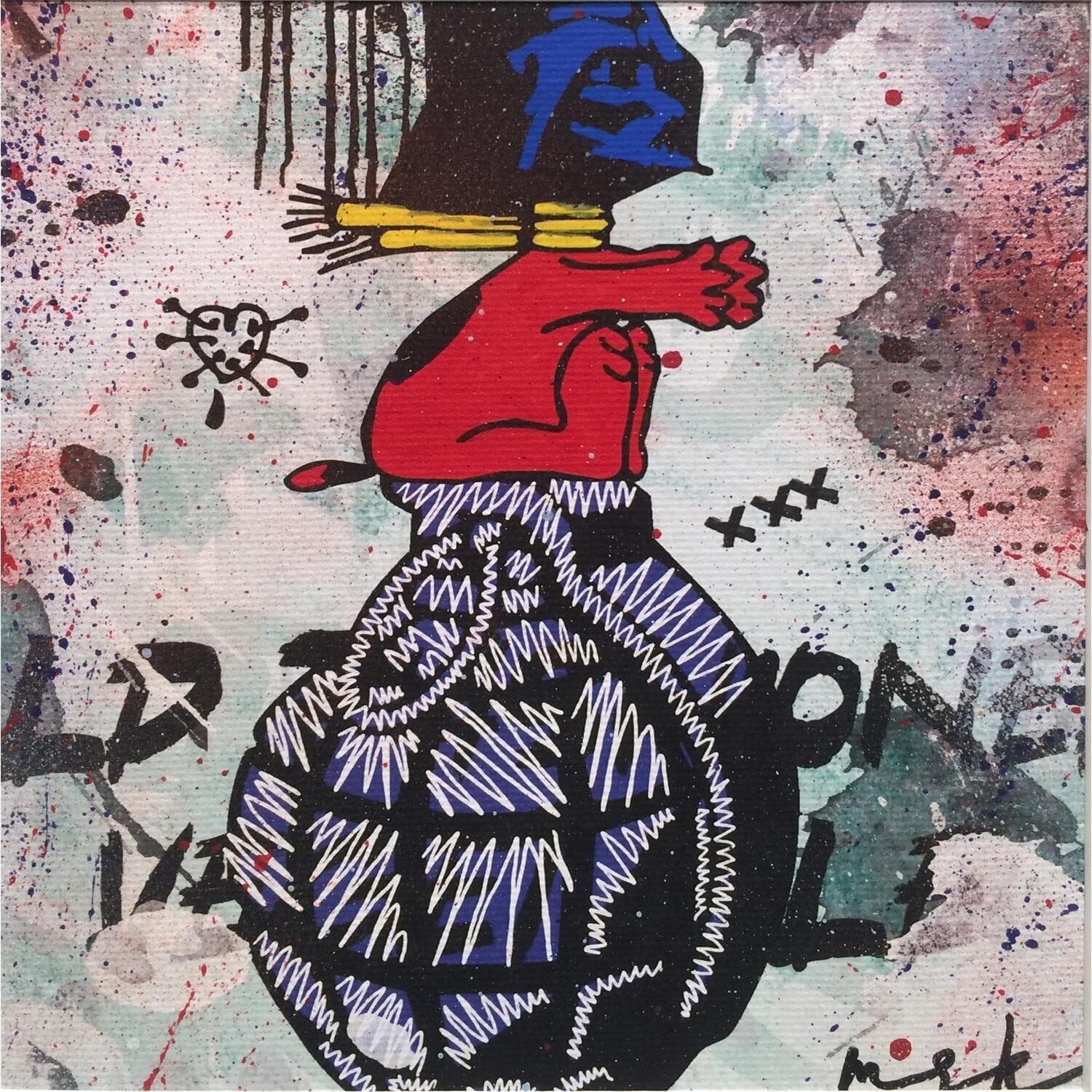 Bombastic Misako Street Art Original painting for sale