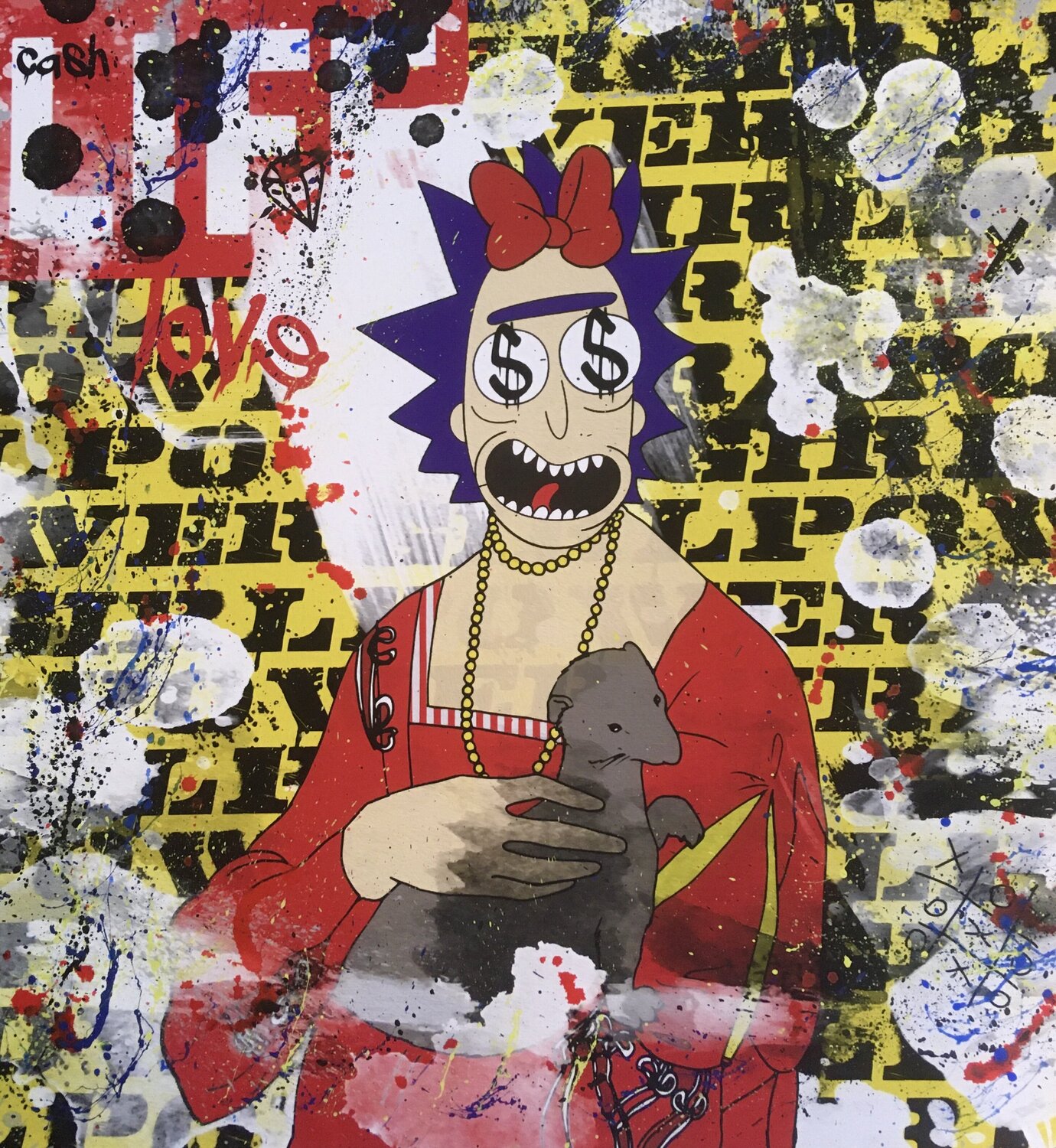 La débâcle Misako Street Art Original painting for sale