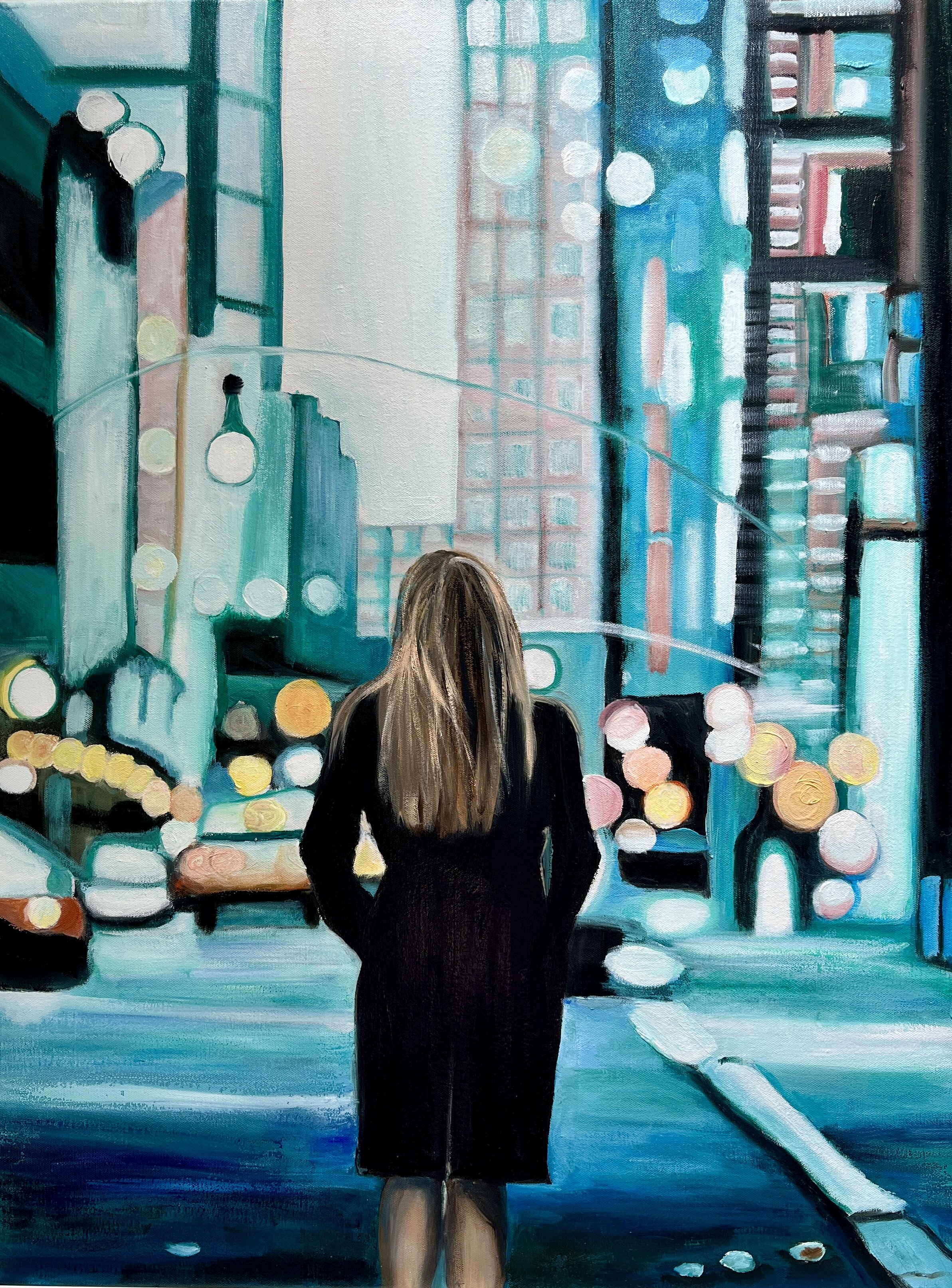Quiet walk in the city
