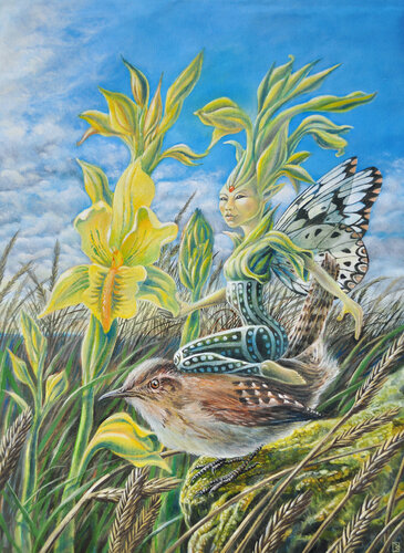 Hada Gavilea by Jorge Bernard, Painting for Sale on Select