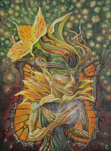 Hada Amancay by Jorge Bernard, Painting for Sale on Select