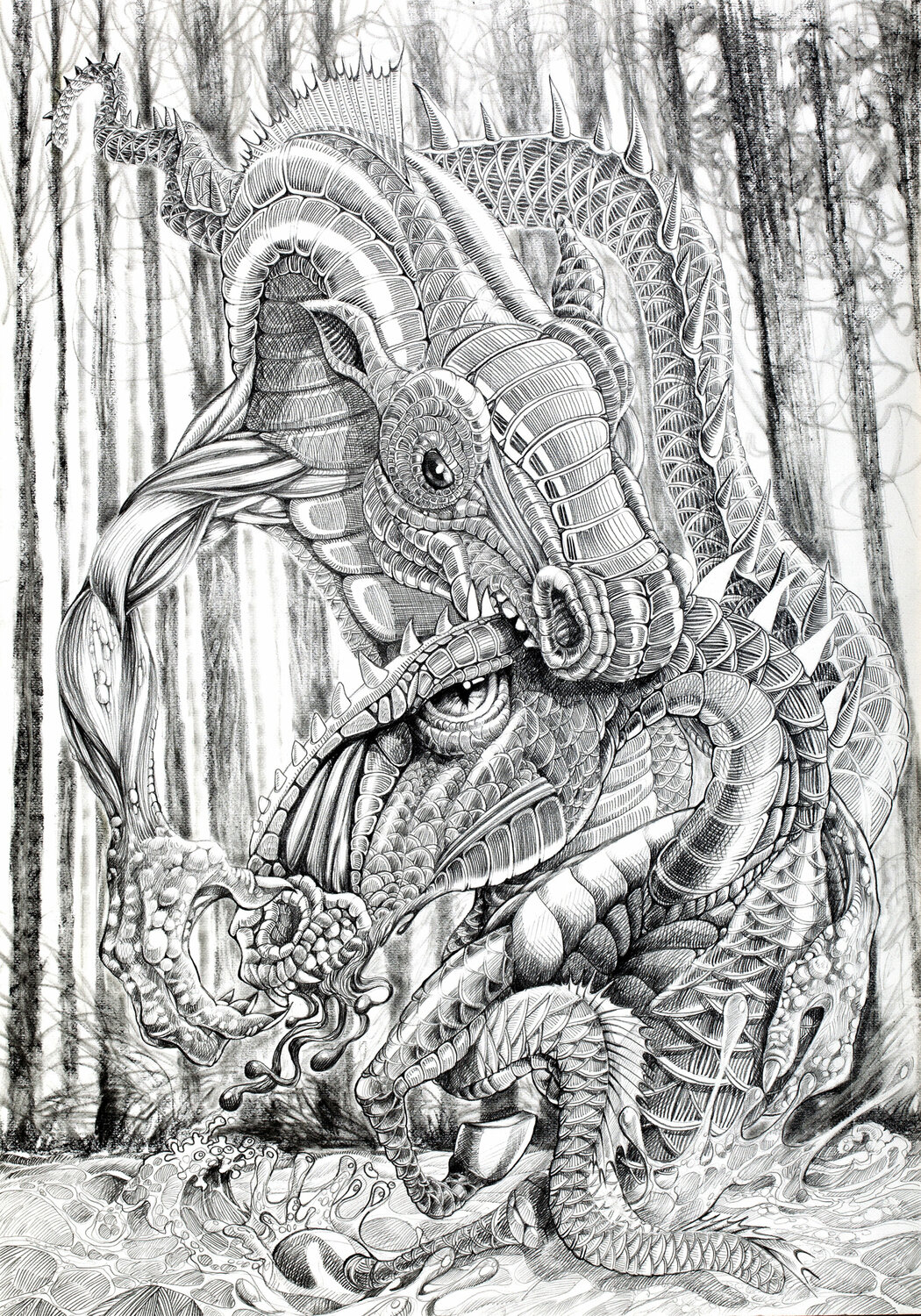 Tren Tren Filú vence a Kay Kay Filú Jorge Bernard Drawing for sale