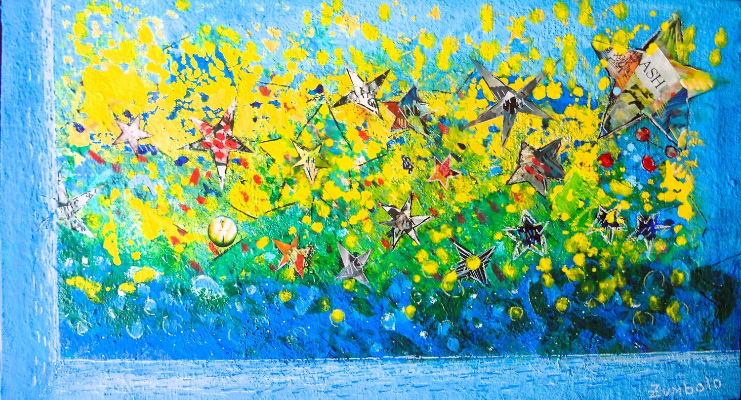 Finestra nel cielo- Dal davanzale della mia finestra Giuseppe Zumbolo Original painting for sale