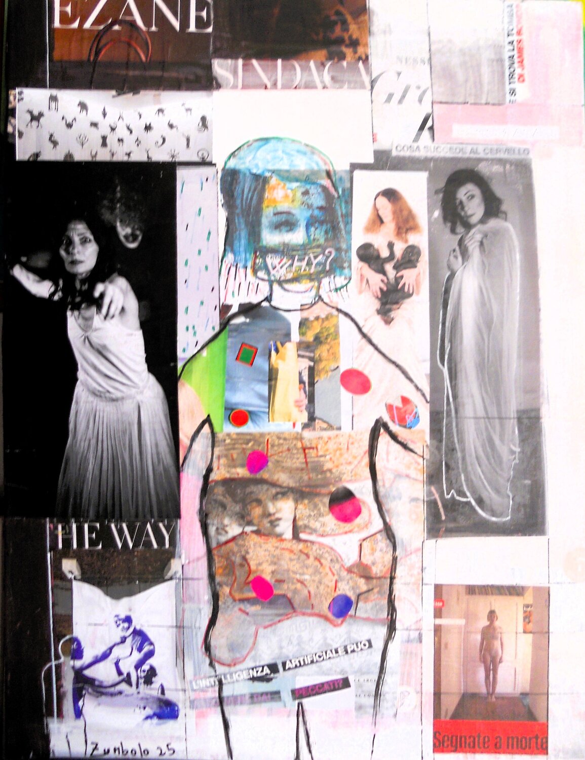 Why ?   (Stop violenza sulle donne). Giuseppe Zumbolo Original painting for sale
