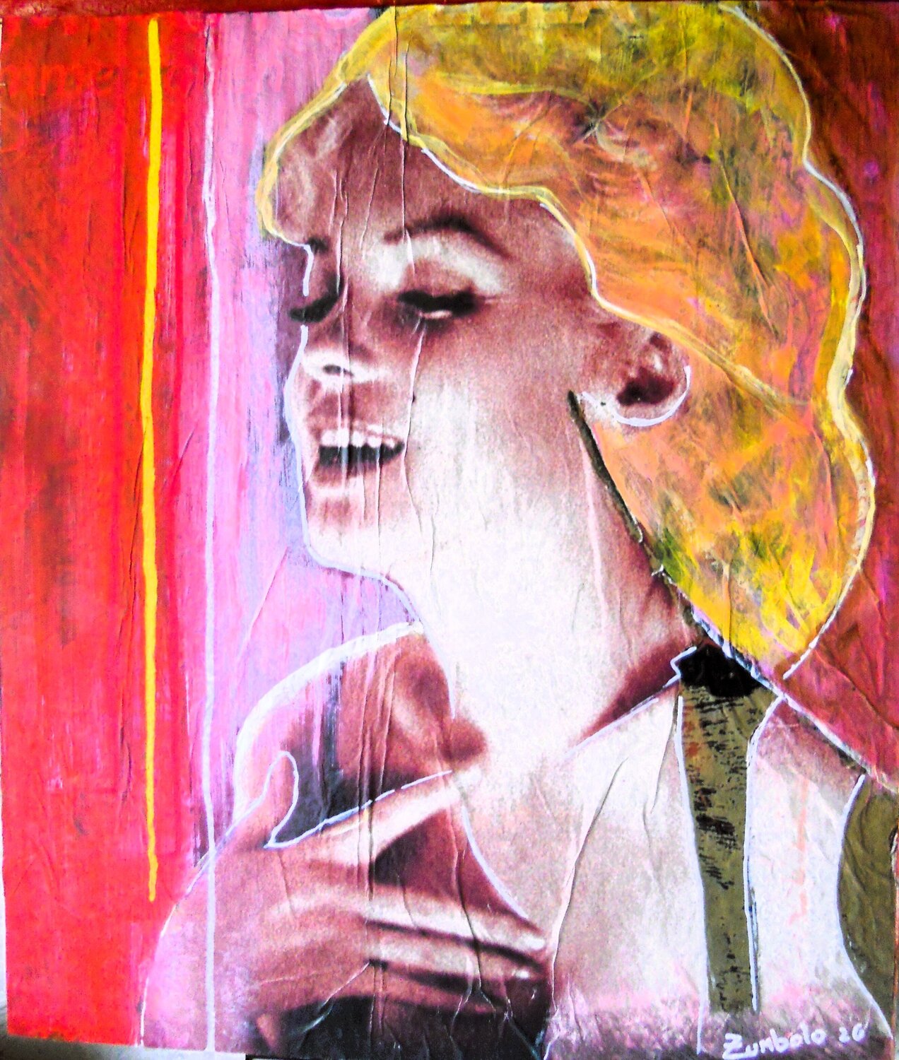 Veronica Ciccone- Madonna Giuseppe Zumbolo Original painting for sale