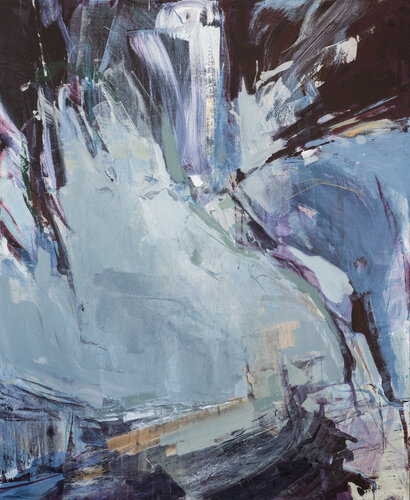 Tempestad sobre el mar - Hora XU 7-9pm by Arlén Sánchez, Painting for Sale on Select