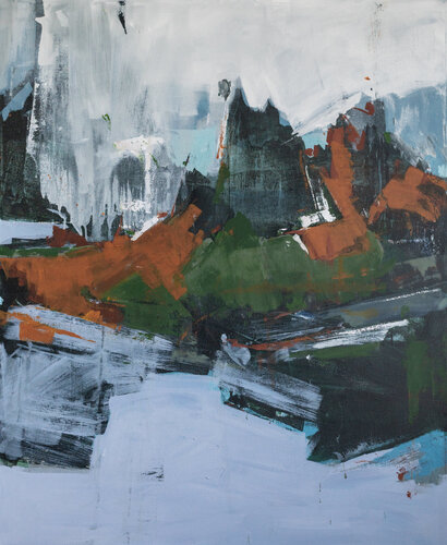 Montañas flotantes - Hora WEI 1-3pm by Arlén Sánchez, Painting for Sale on Select