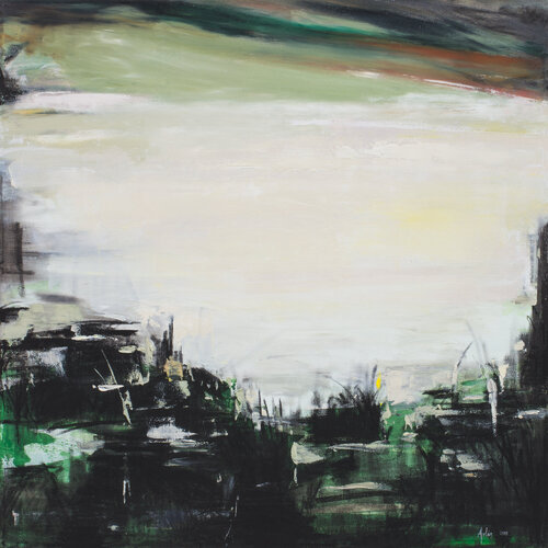 La Aguada Urbana by Arlén Sánchez, Painting for Sale on Select