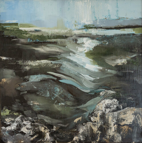 Laguna Nichupté by Arlén Sánchez, Painting for Sale on Select
