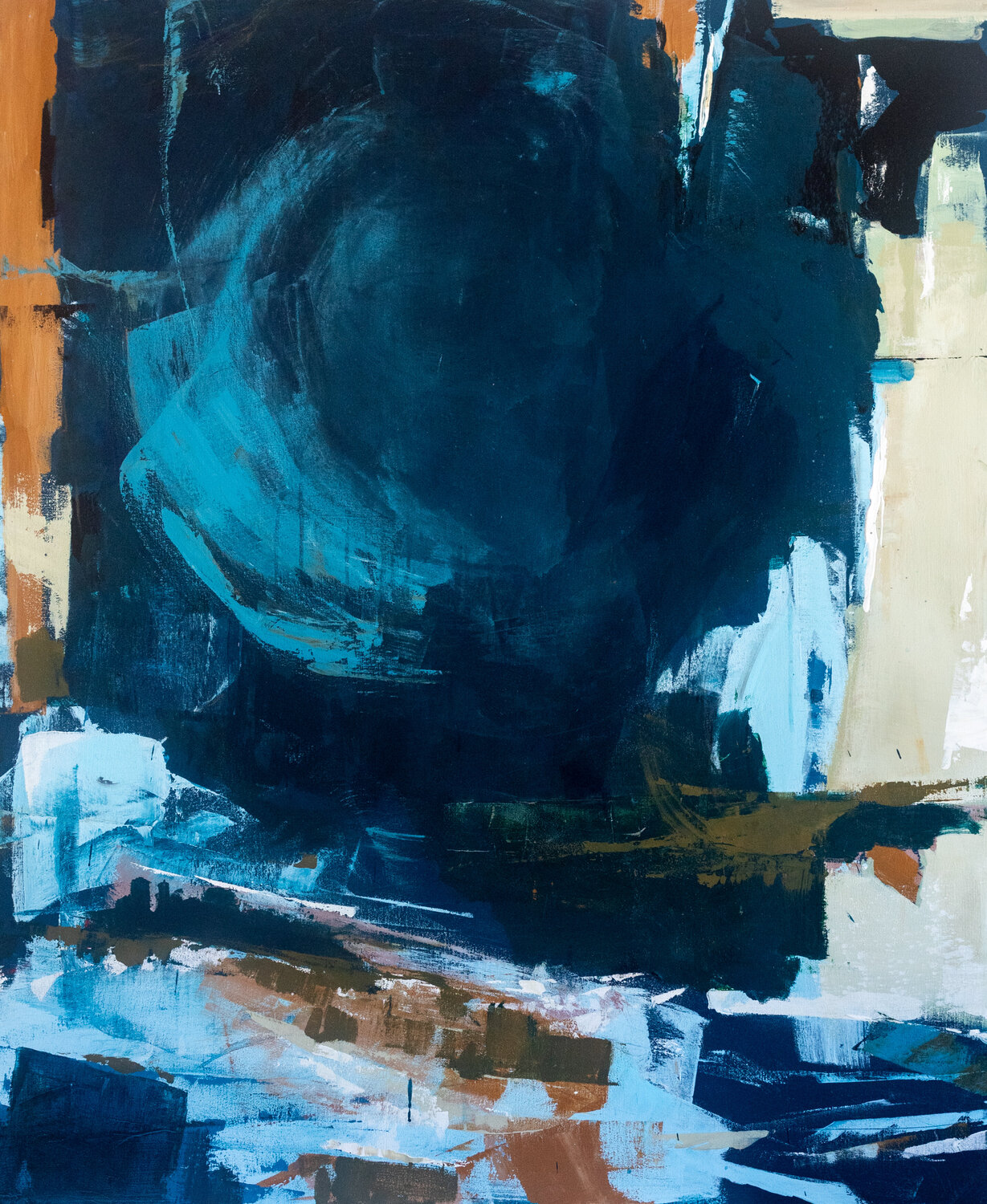 La hora azul - Hora Zi 11pm-1am Arlén Sánchez Original painting for sale