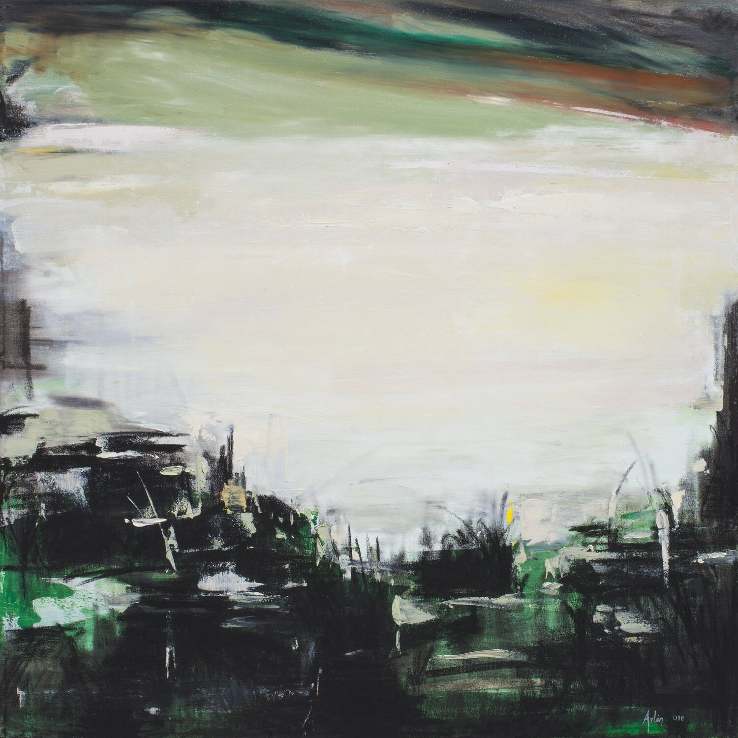 La Aguada Urbana Arlén Sánchez Original painting for sale