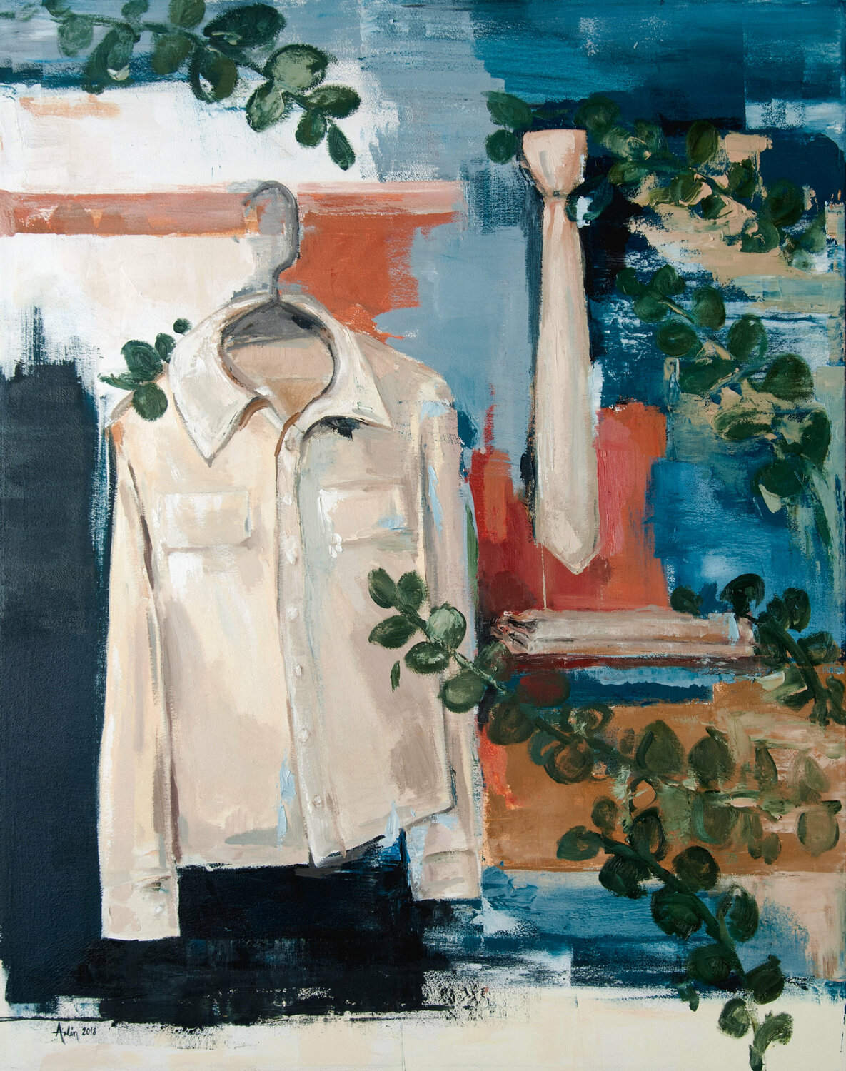El uniforme de mi madre Arlén Sánchez Original painting for sale