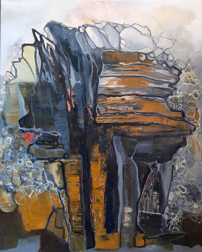 Only Happy When It Rains (in the mountains) by Jörg Kuplens, Painting for Sale on Select
