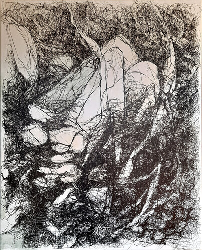 forest vacation #04 by Jörg Kuplens, Drawing for Sale on Select