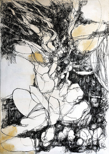 old trees and still moments #2 by Jörg Kuplens, Drawing for Sale on Select