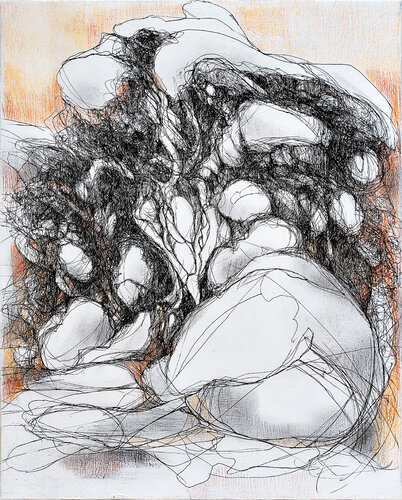 Nature releases - Whispering Rocks by Jörg Kuplens, Drawing for Sale on Select