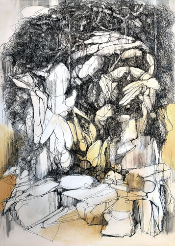 Origins in Silence by Jörg Kuplens, Drawing for Sale on Select
