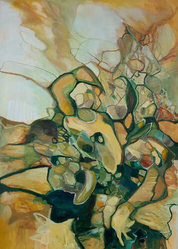 shapes in the crowd by Jörg Kuplens, Painting for Sale on Select