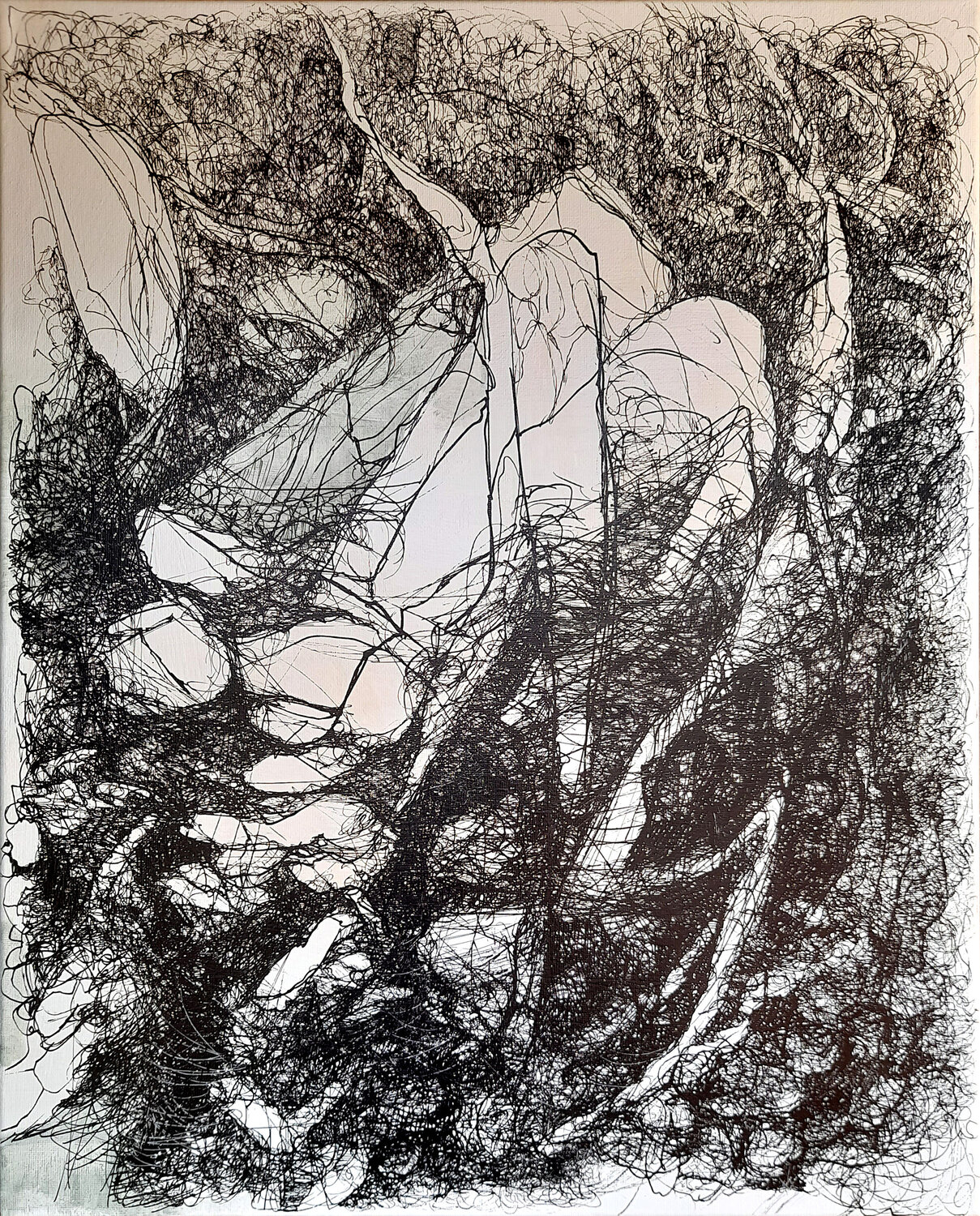 forest vacation #04 Jörg Kuplens Drawing for sale