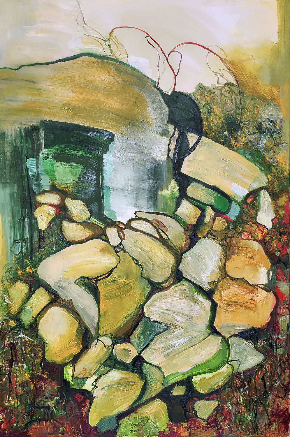 Hidden Sun This Morning Jörg Kuplens Original painting for sale