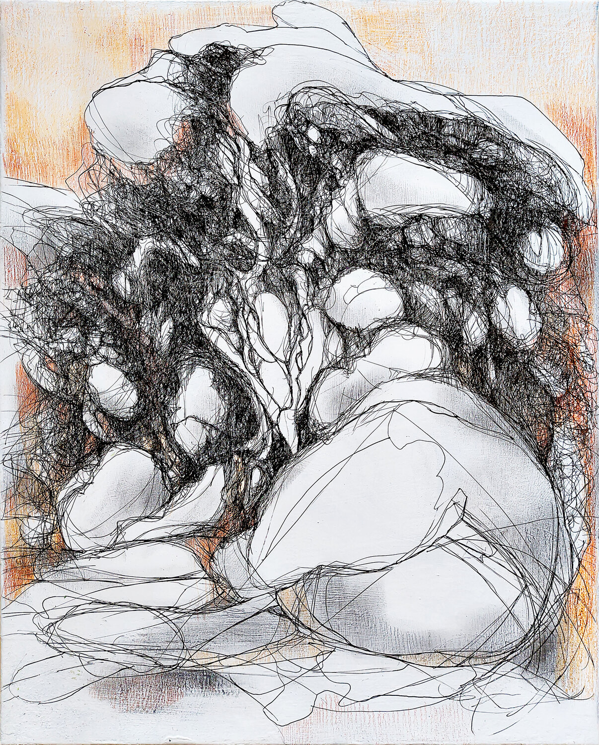 Nature releases - Whispering Rocks Jörg Kuplens Drawing for sale