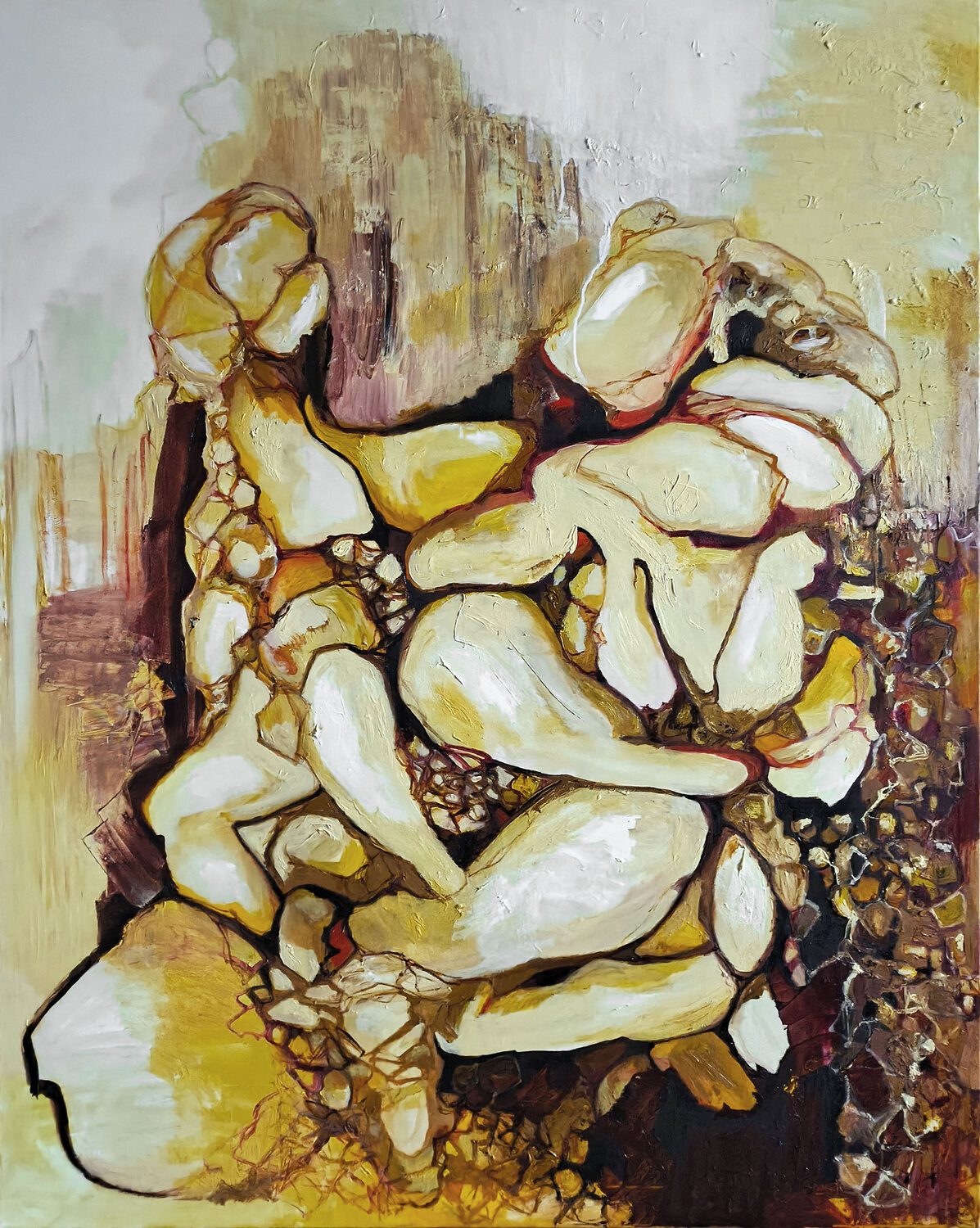 The brilliance of stone Jörg Kuplens Original painting for sale