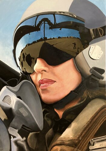 Pilote de chasse by Arnaud Feuga, Painting for Sale on Select