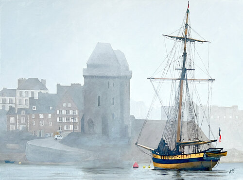 Le Renard à Saint-Servan by Arnaud Feuga, Painting for Sale on Select