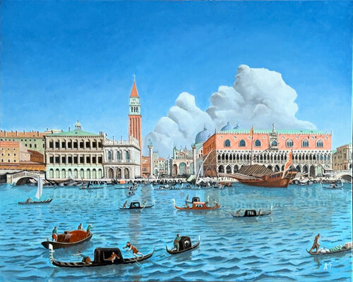 San Marco 2 by Arnaud Feuga, Painting for Sale on Select